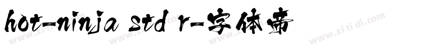 hot-ninja std r字体转换